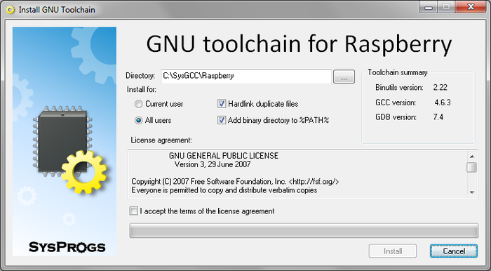 rpi software license tool